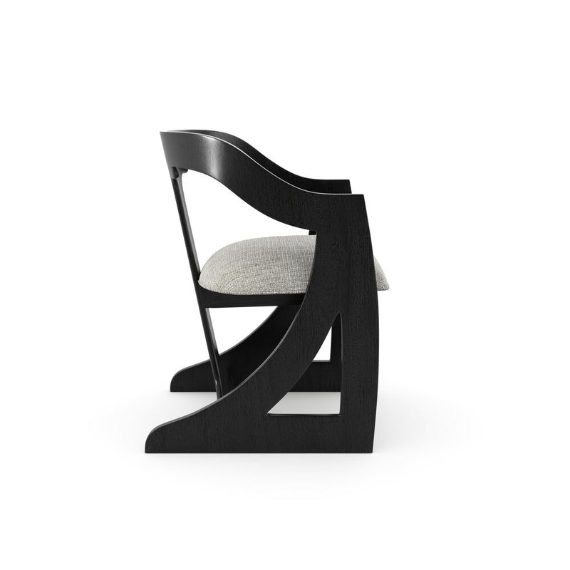 Crescent Barrel Chair - Black