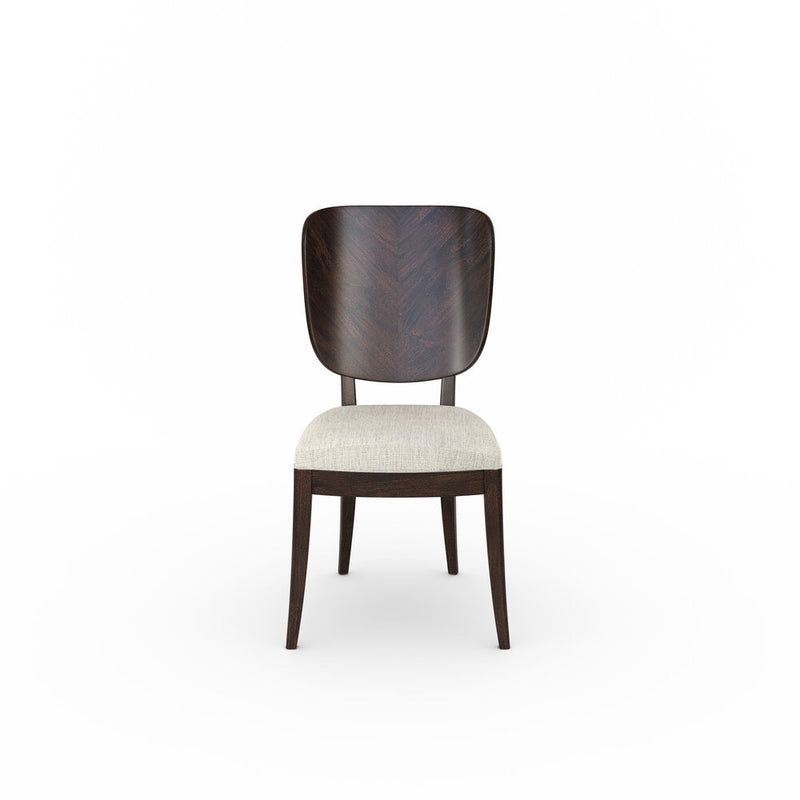 Chevron Dining Side Chair (Sold as Pair) - Brown