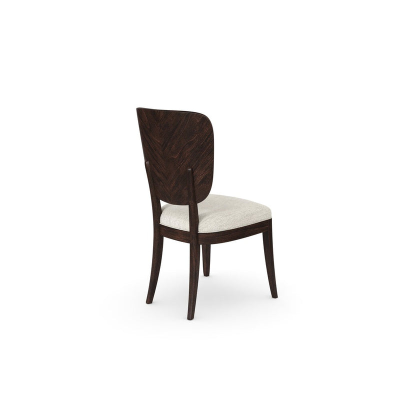 Chevron Dining Side Chair (Sold as Pair) - Brown