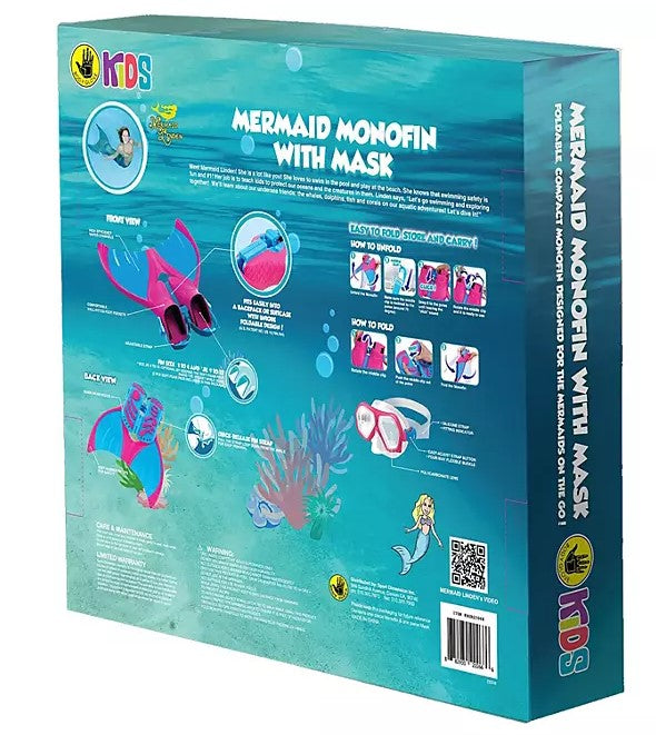 Body Glove Kids' Mermaid Fin with Mask