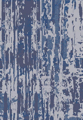 Danica Transitional Geometric Indoor/Outdoor Area Rug - Blue/Gray 3'11