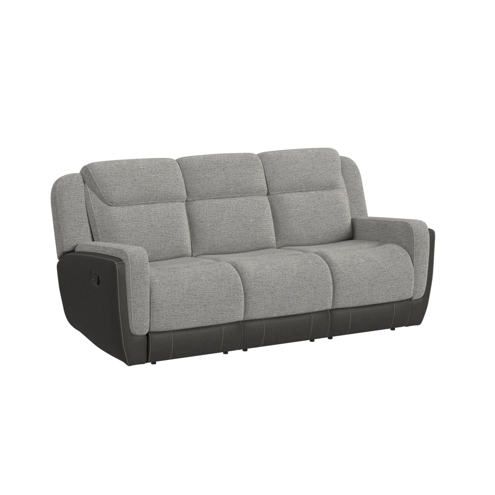 Hornet Manual Reclining Sofa - Grey