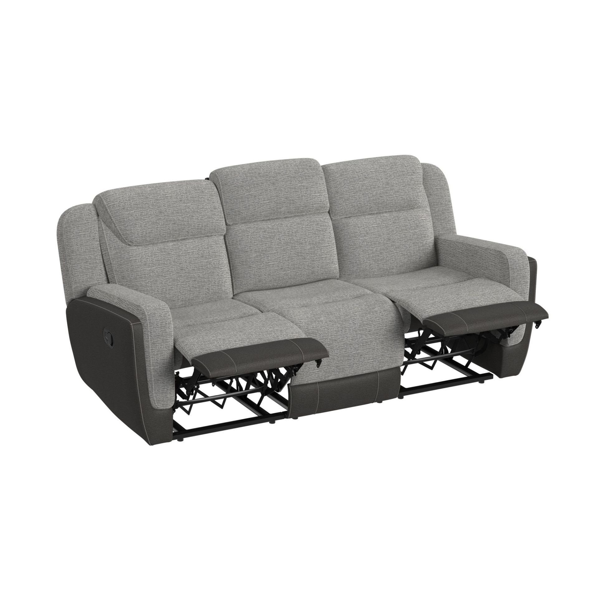 Hornet Manual Reclining Sofa - Grey