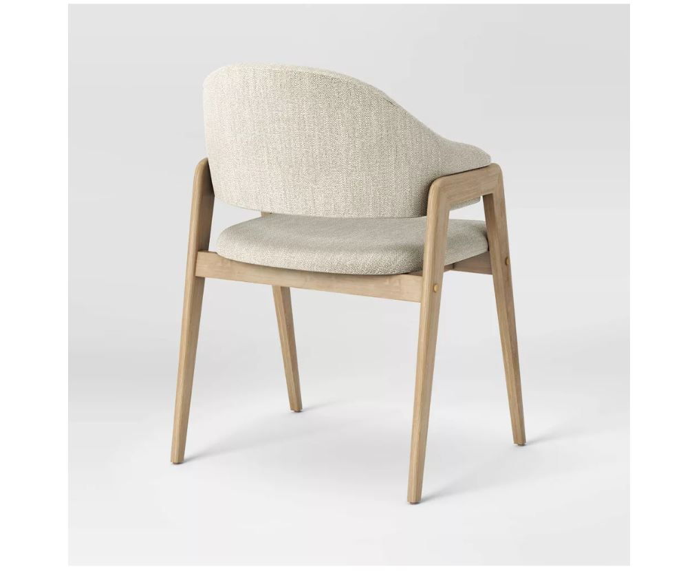 Upholstered wood dining online chairs