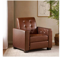 Vernon Upholstered Barrel Accent Chair - Light Brown Velvet