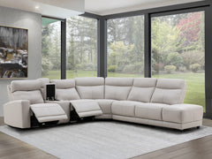 Abbyson Austin Leather Sofa - Grey