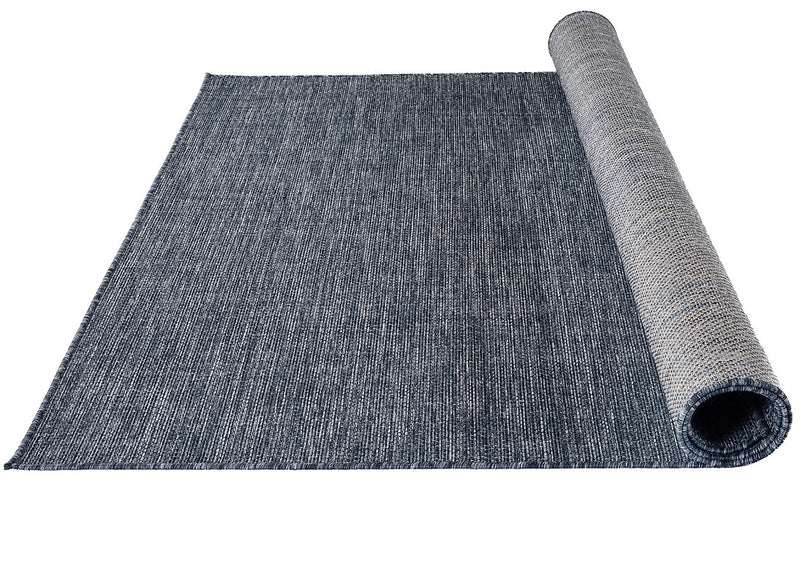 Knots 965 Area Rug - 8' x 10' - Denim