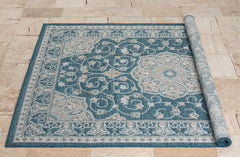 Coastal 668 Area Rug - Turquoise - 8' x 10'