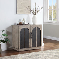 Coast to Coast Edgecomb Weathered Grey Two Door Cabinet