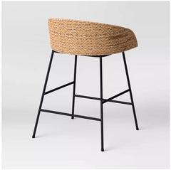 Landis Woven Backed Counter Height Barstool