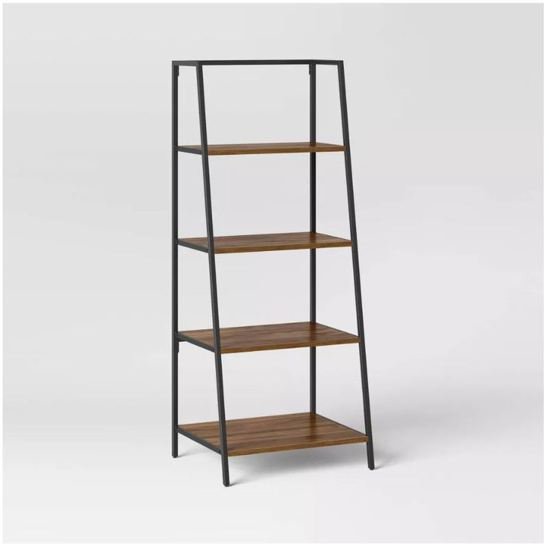 60" Loring 4 Shelf Trestle Bookshelf - Walnut