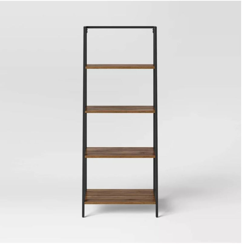 60" Loring 4 Shelf Trestle Bookshelf - Walnut