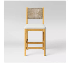 Bowman Counter Height Barstool Woven and Wood