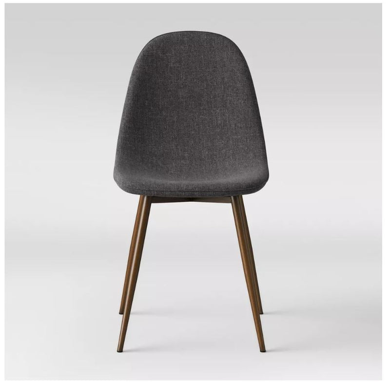 Copley Upholstered Dining Chairs, Dark Gray Set of 2 Wichita Home