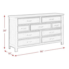 Sullivan 9-Drawer Dresser w/Mirror