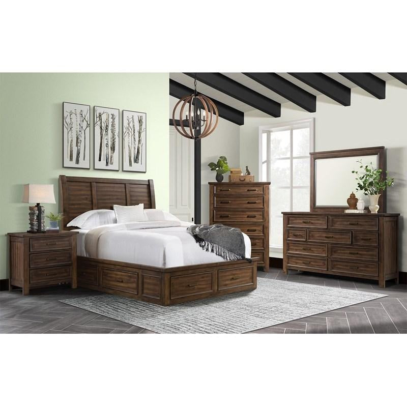 Emily Grey 3 Drawer Nightstand in Gray