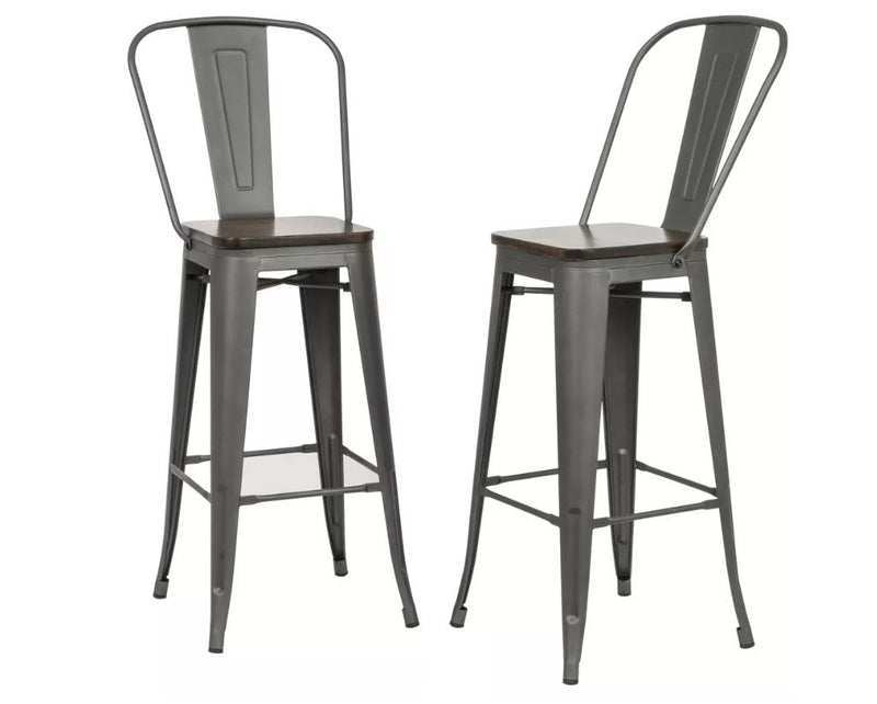 Fabrizzi Mid-Century Modern Adjustable Barstool