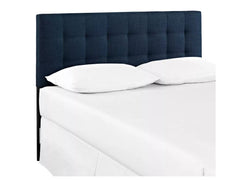 Lily Upholstered Fabric Headboard, Full - Navy