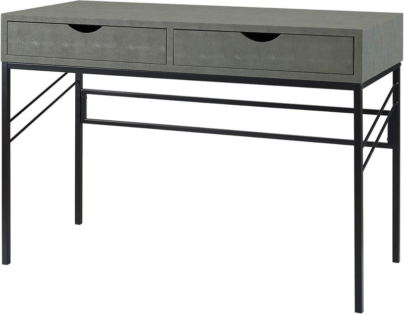 Solid Wood 52" Farmhouse Storage Console, White/Grey Wash