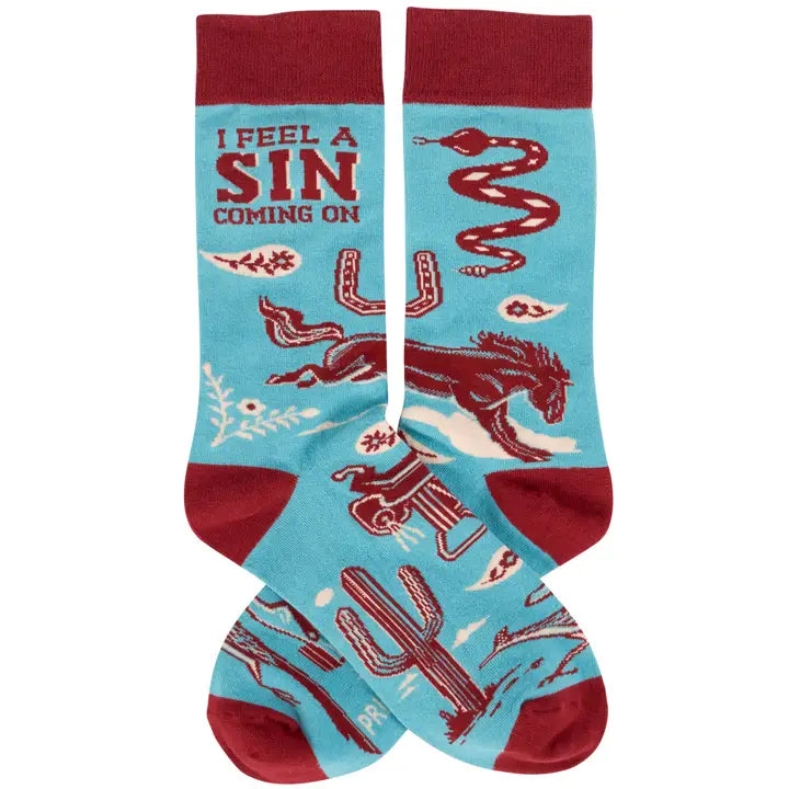 I Feel A Sin Coming On Socks