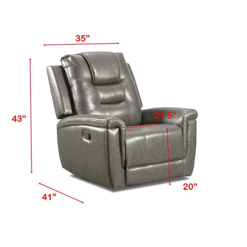 Rocker Recliner - Charlie Grey