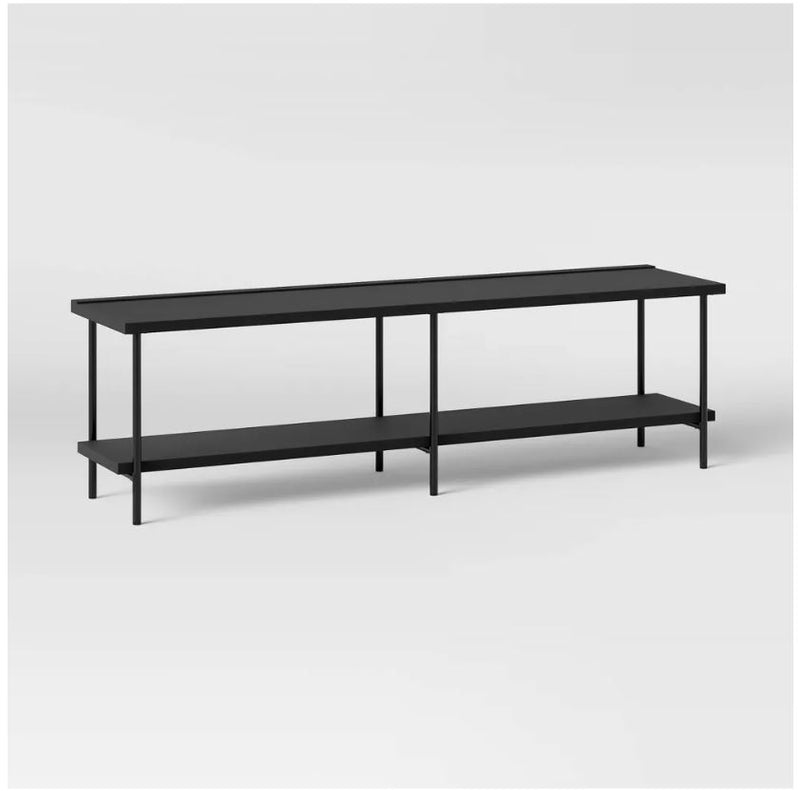 Wood and Metal TV Stand for TVs up to 60" - Black