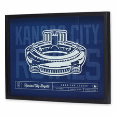 Kansas City Royals Stadium Glass Framed Wall Decor