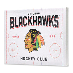 Chicago Blackhawks Rink Canvas Wall Decor