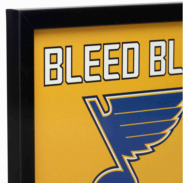 St. Louis Blues Team Spirit Framed Wood Wall Decor