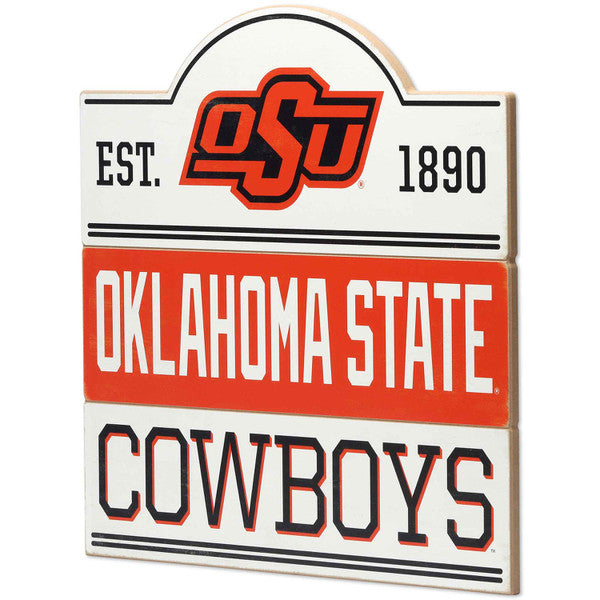 Oklahoma State University Cowboys Bump Planked Wood Wall Décor