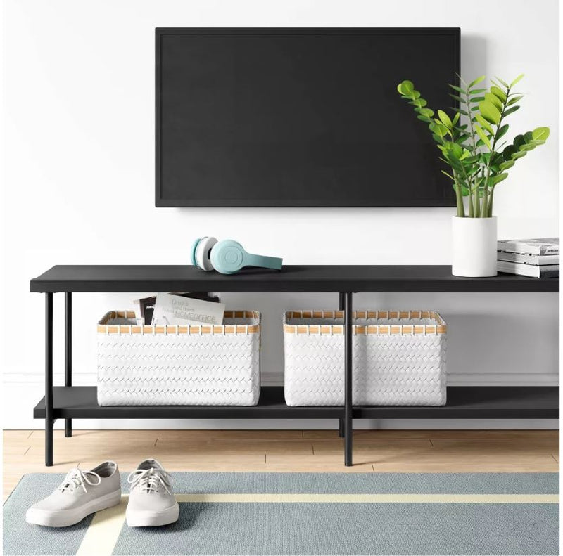 Wood and Metal TV Stand for TVs up to 60" - Black