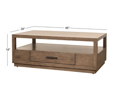 Lowell Coffee Table - Brown