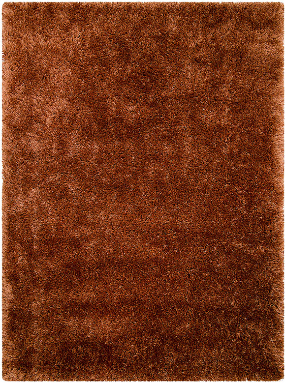 Afro Plain Area Rug - 8' x 11' - Rust