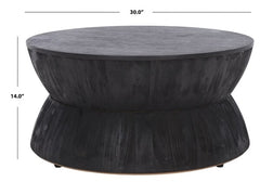 Alecto Round Coffee Table - Black