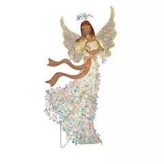 6' Pre-Lit Iridescent Angel