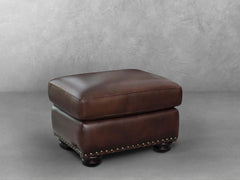 Cicely Waterfall Ottoman - Cream Boucle