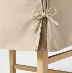Camas Slipcover Counter Height Barstool - Khaki
