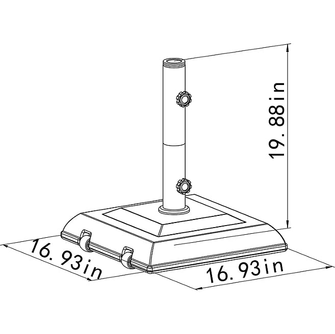 60lbs. Square Umbrella Base