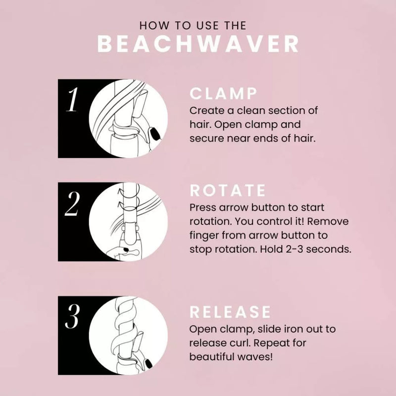 BEACHWAVER Co. B1 Rotating Curling Iron - Midnight Rose - 1"