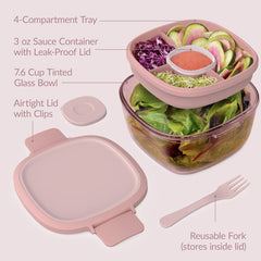 Bentgo All-in-One Tinted Glass Salad Container