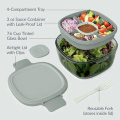 Bentgo All-in-One Tinted Glass Salad Container (Assorted Colors)