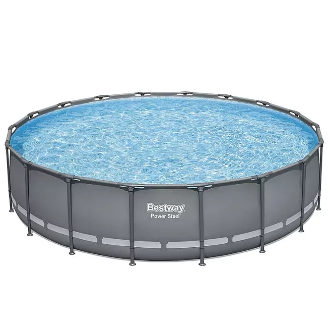 Bestway Power Steel 18’ x 48” Round Above Ground Pool Set