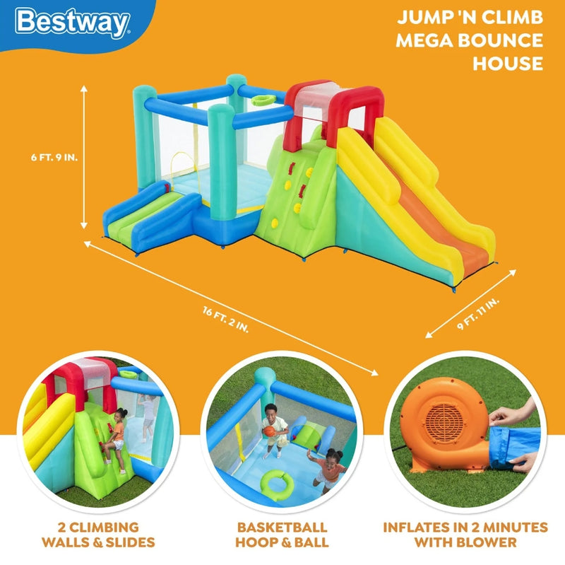 Bestway Jump 'n Climb Kids Inflatable Mega Bouncer