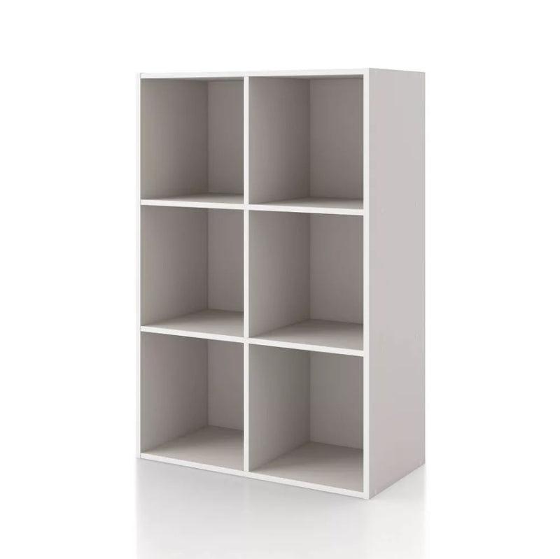 35" Modern 6 Cube Bookcase