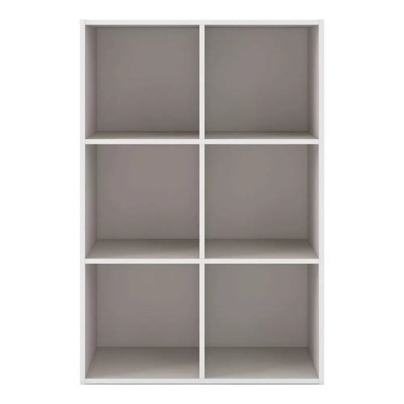 35" Modern 6 Cube Bookcase