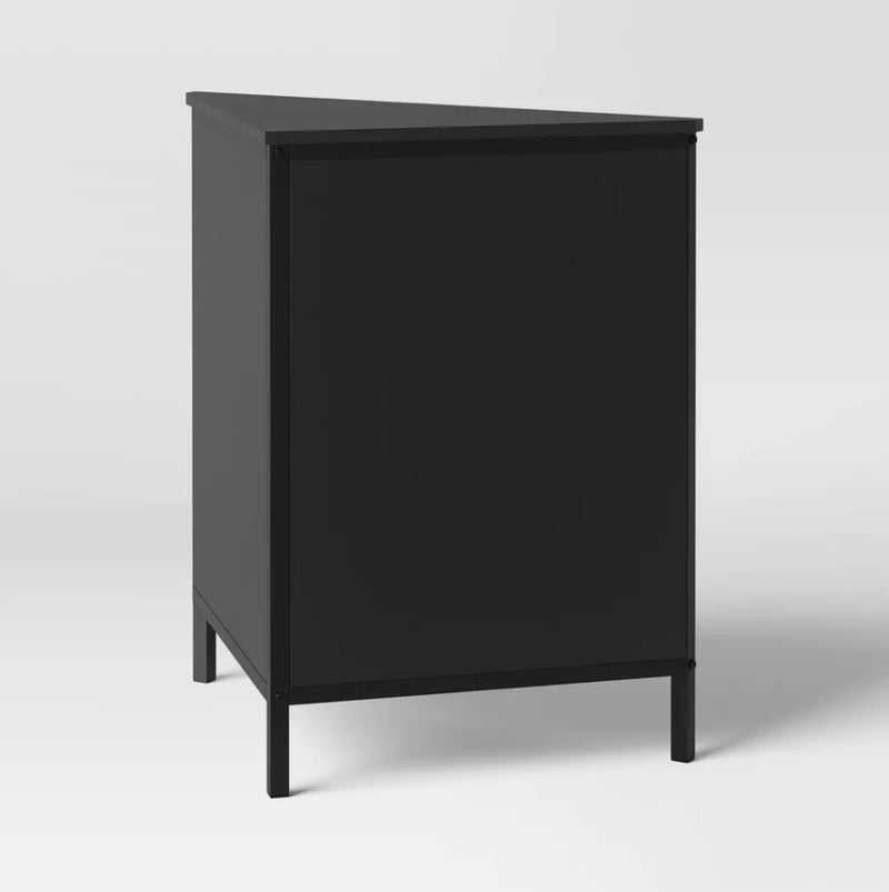 Mesh Corner Cabinet - Black