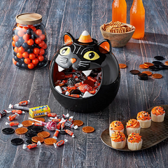 Halloween Ceramic Candy Bowl, Cat