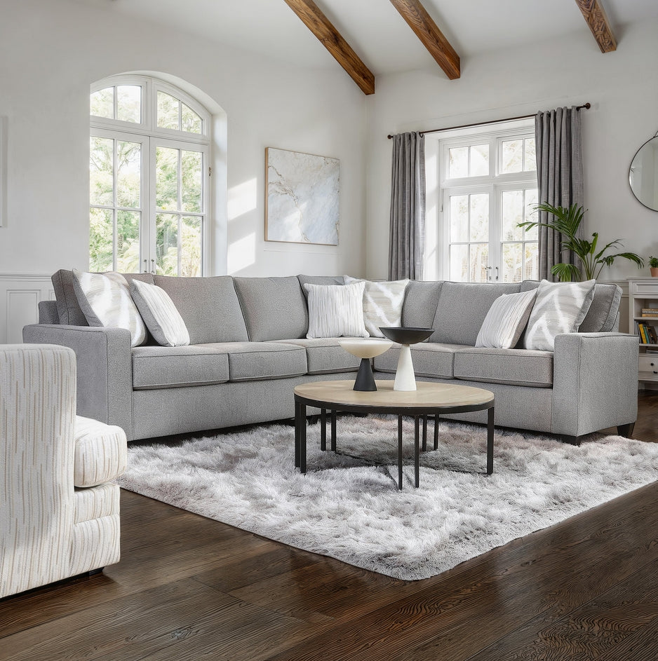 Carmine 2pc Sectional - Gray