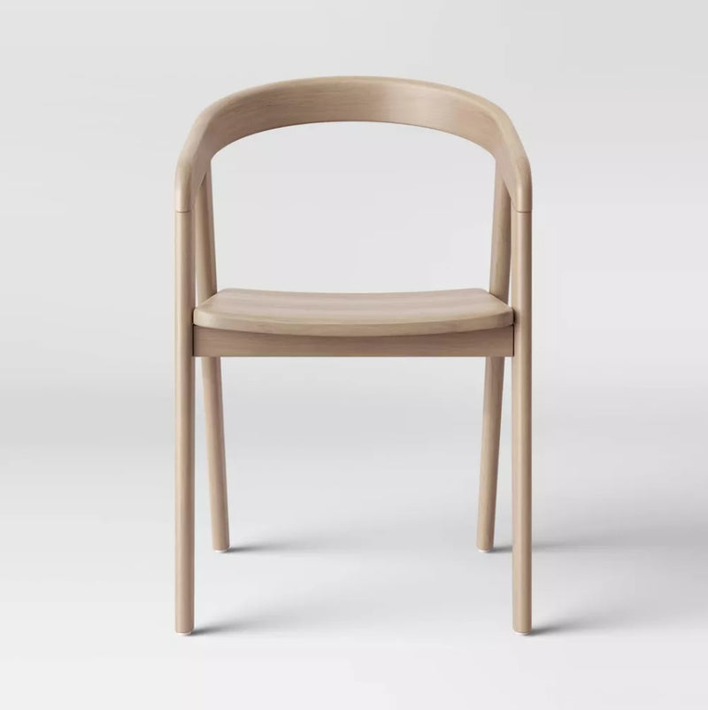 Lana Curved Back Dining Chair - Natural