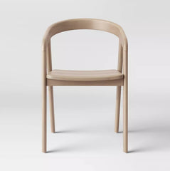 Lana Curved Back Dining Chair - Natural